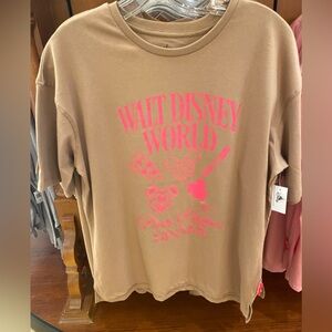 New 2025 WDW Disney Park Hopper Dinner Short Sleeve Women T-Shirt XL BNWT